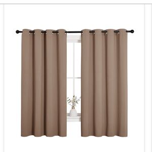 Blackout Curtains Brown Cappuccino 55Wx68L